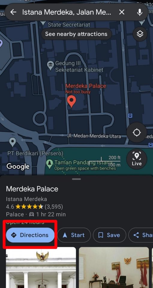 Google Map Directions