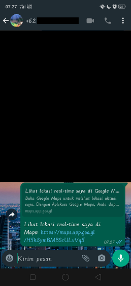 Cara Share Lokasi Menggunakan Google Maps Secara Real-Time