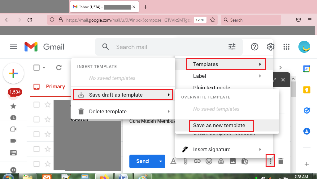 Cara Membuat dan Menggunakan Template Gmail 3