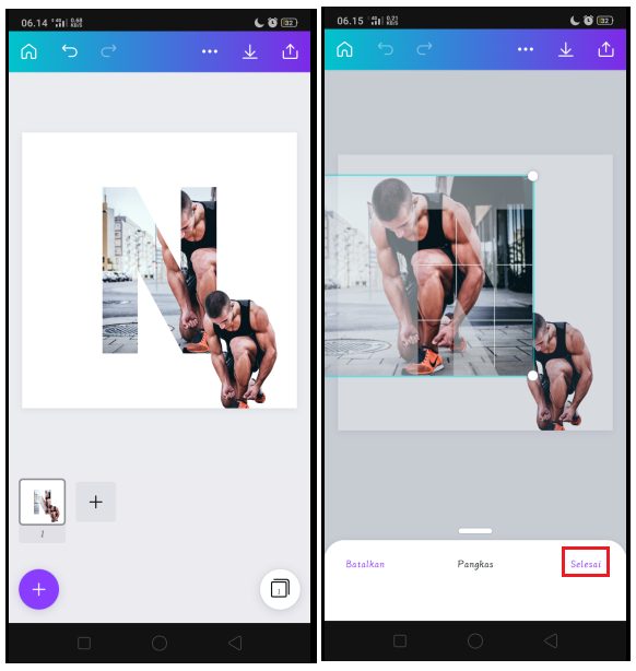 Cara Membuat Foto Letter Portrait di Canva 4