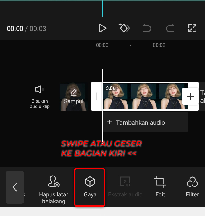 Cara Edit Foto Menjadi Anime di CapCut 4