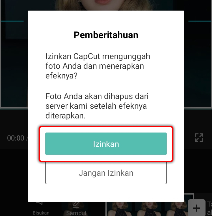 Cara Edit Foto Menjadi Anime di CapCut 5