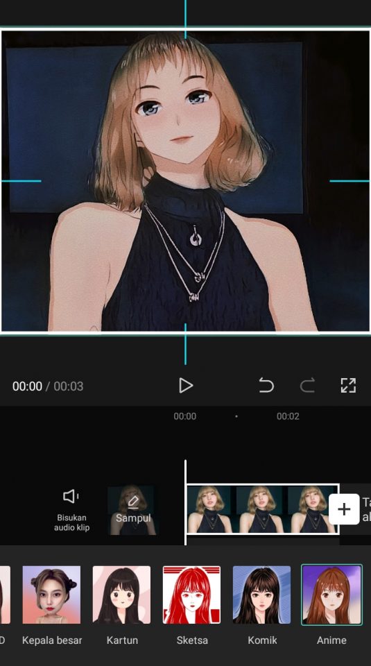 Cara Edit Foto Menjadi Anime di CapCut 8