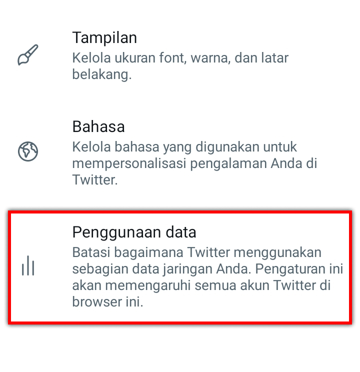 Cara Mengaktifkan Penghemat Data atau Data Saver di Twitter