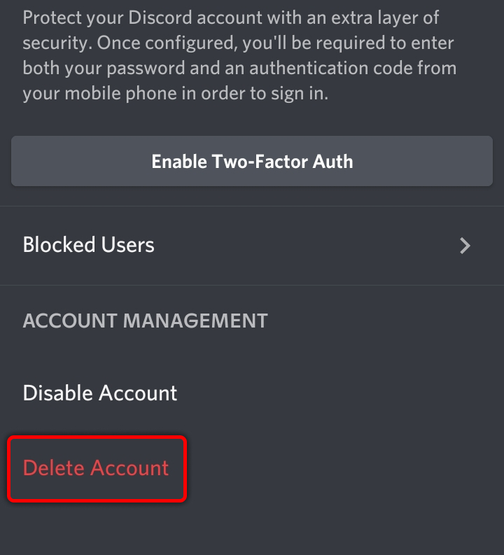Cara Menghapus Akun Discord di HP Android
