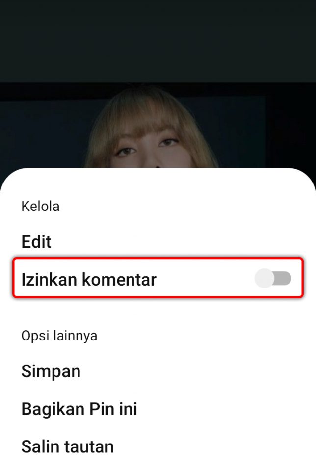 cara menonaktifkan komentar di pinterest 4