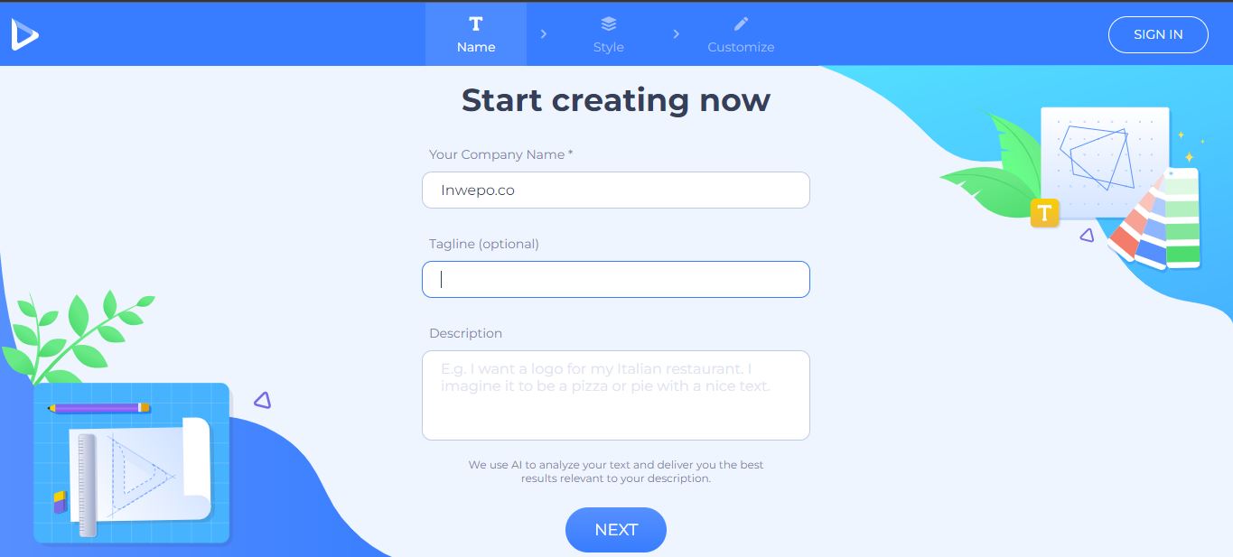 Membuat Logo 3D di Renderforest