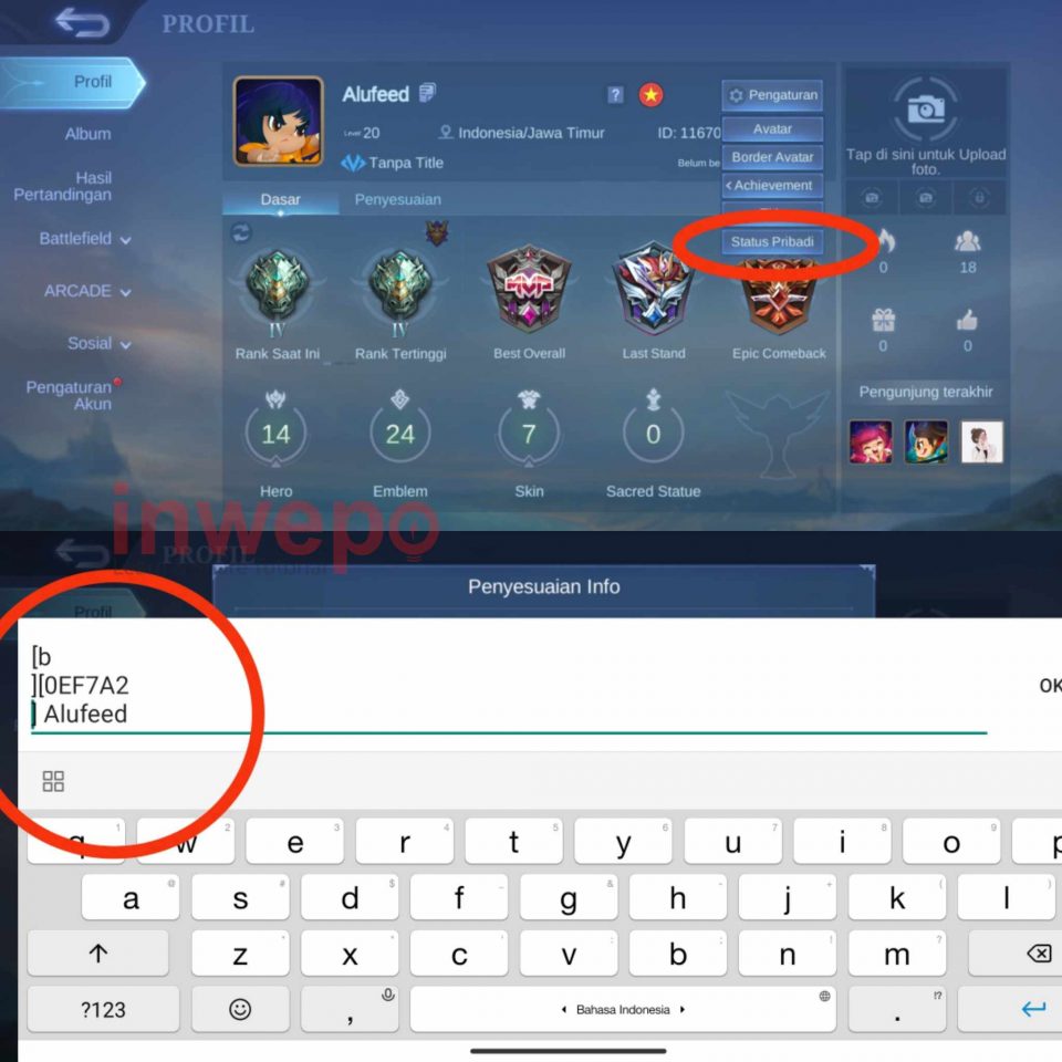 Cara Membuat Nick Mobile Legends jadi Berwarna 2