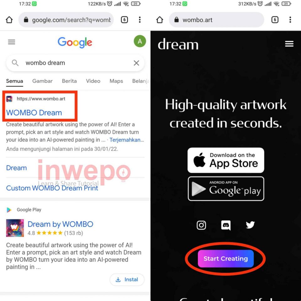 Cara Buat Artwork dari Text Langsung dari Android