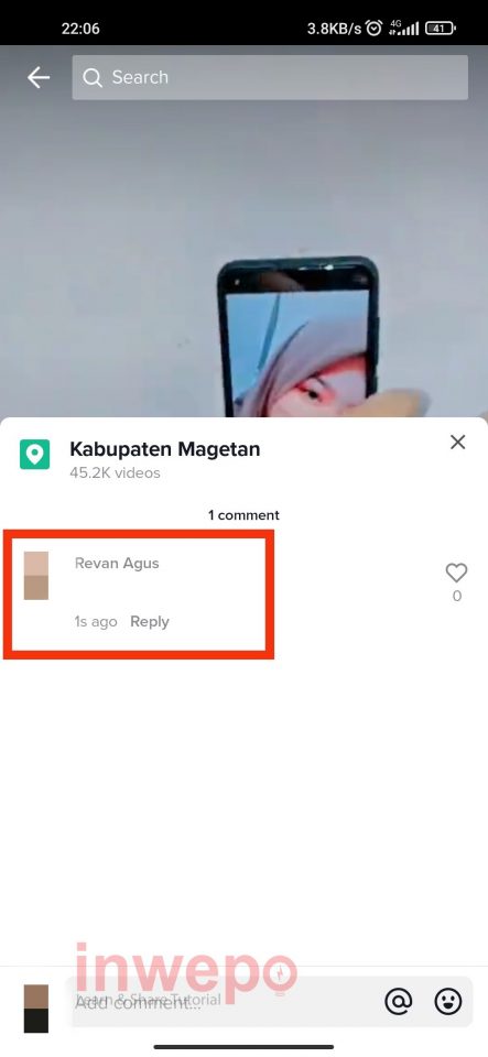 Cara Buat Komentar Kosong di TikTok 3