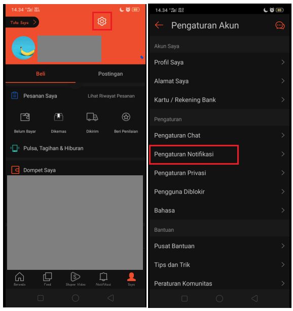 Cara Mengatur Notifikasi Shopee di Aplikasi HP dan Email