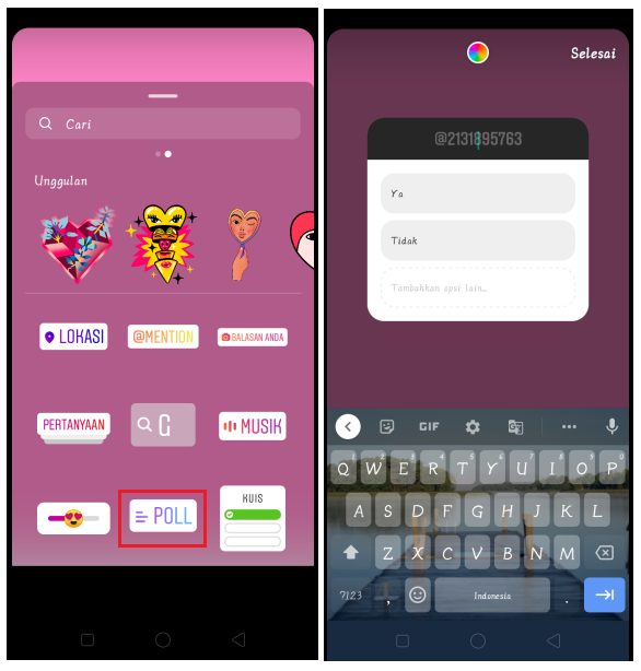Cara Membuat Polling di Story Instagram 2