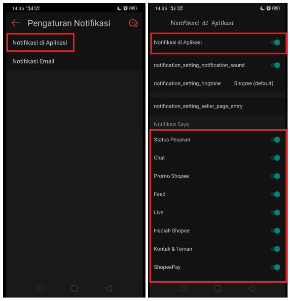 Cara Mengatur Notifikasi Shopee di Aplikasi HP dan Email 2