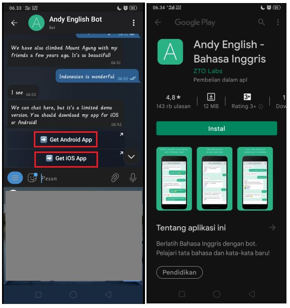 Cara Melakukan Percakapan Bahasa Inggris dengan Bot Telegram 2