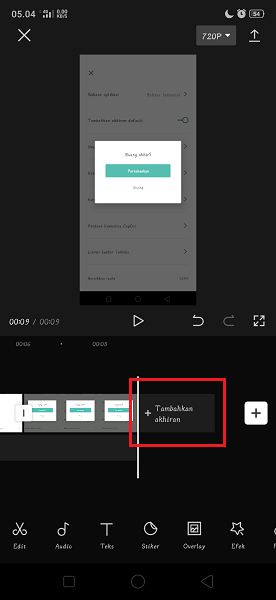 Cara Hapus Akhiran Dafault Video CapCut 3