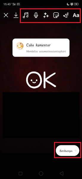 Cara Balas Komentar Reels Instagram dengan Video 3