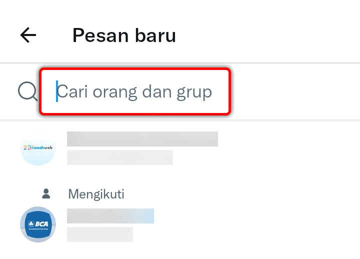 cara membuat grup chat di twitter