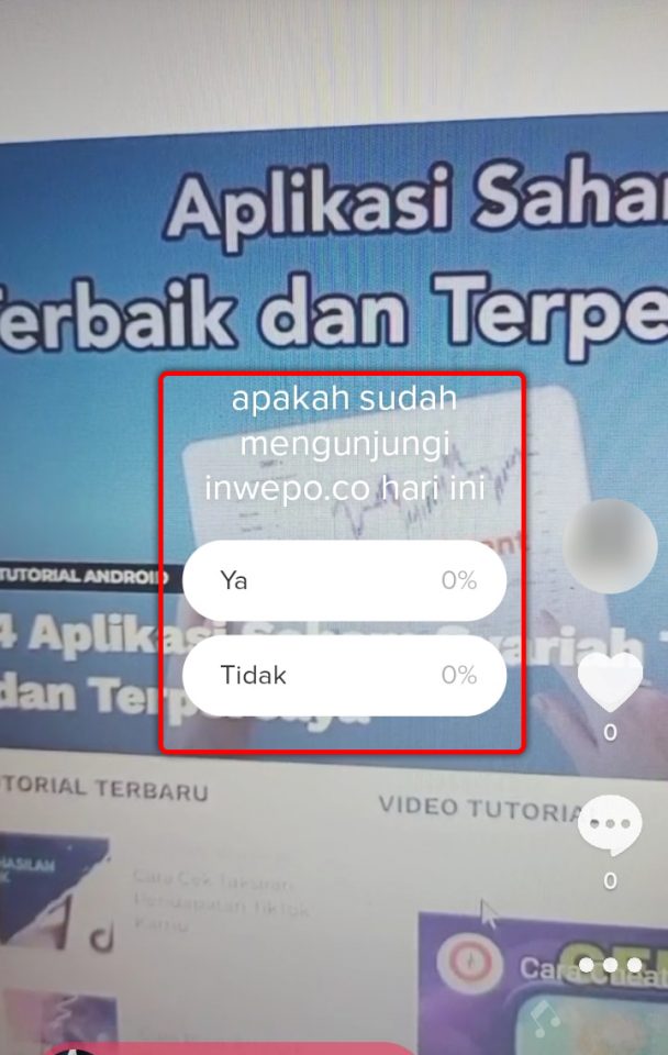 Cara Membuat Polling di Video Tiktok
