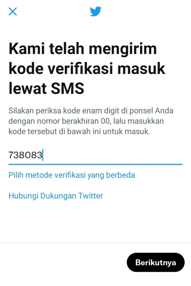 Cara mengaktifkan Verifikasi Dua Langkah di Twitter
