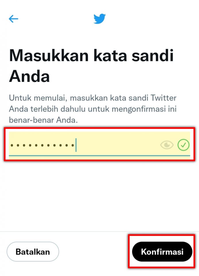 Cara mengaktifkan Verifikasi Dua Langkah di Twitter