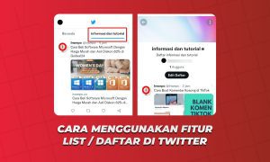 Cara Menggunakan Fitur List atau Daftar di Twitter