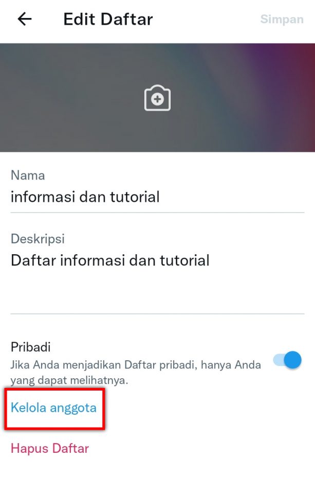 Cara Menggunakan Fitur List atau Daftar di Twitter