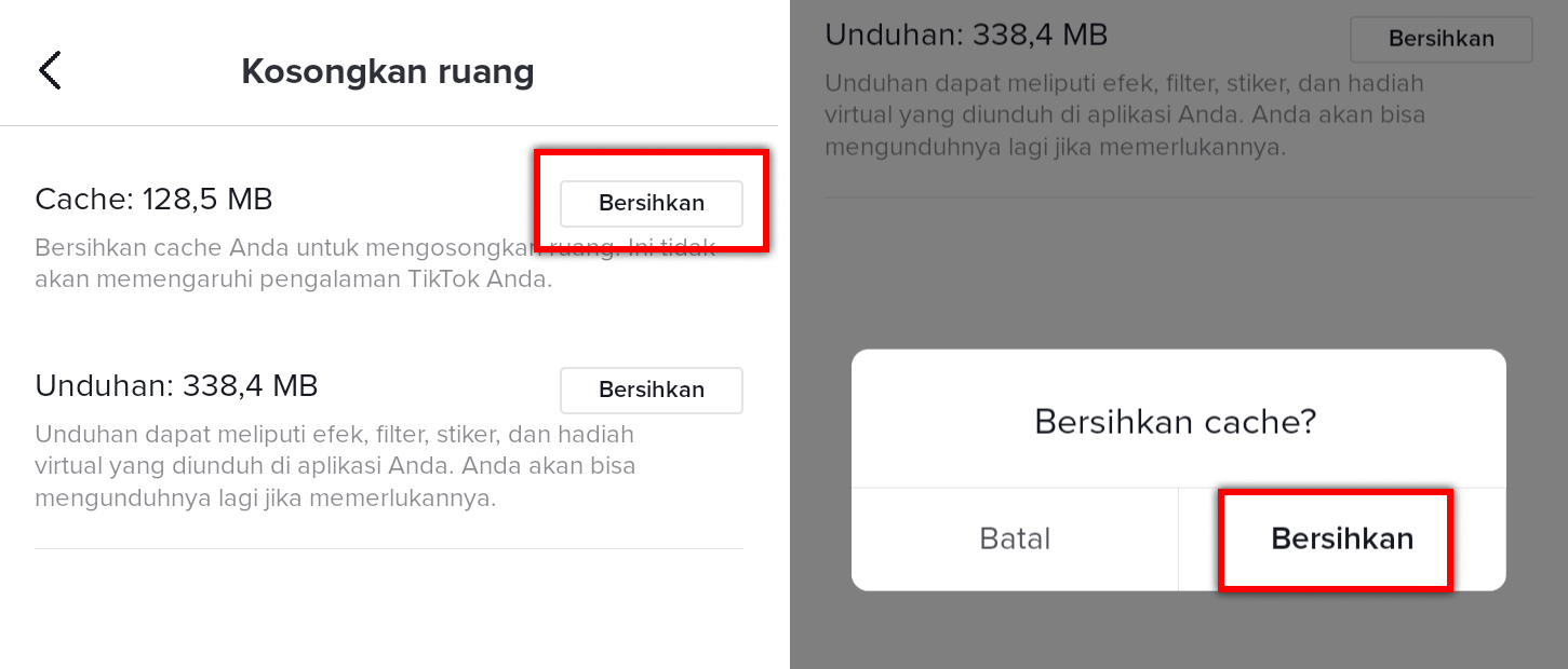 Cara Menghapus Cache Aplikasi Tiktok