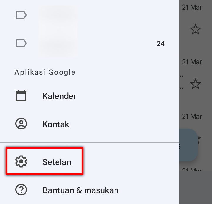 Cara Menghapus Menu Rapat di Gmail