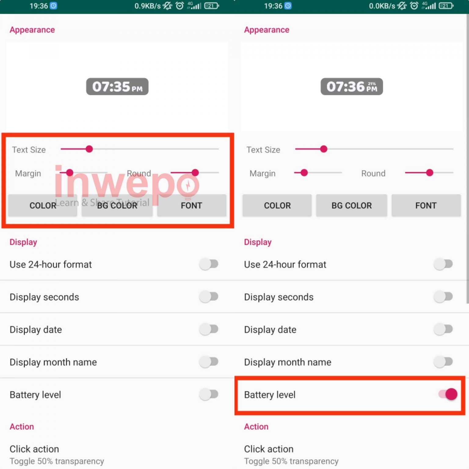 Cara Menambahkan Floating Clock di Android - Inwepo