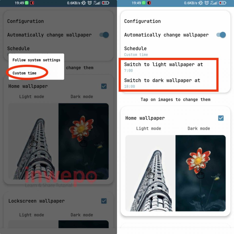 Cara Ganti Wallpaper Otomatis Siang dan Malam