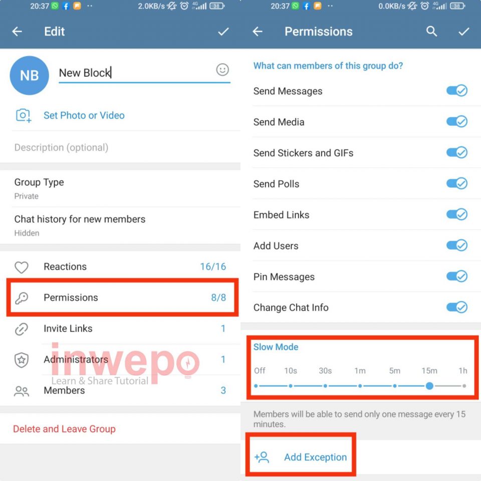 Cara Mengaktifkan Slow Mode di Telegram