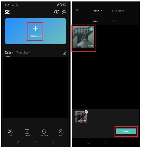 Cara Membuat Teks Dibelakang Objek di Video CapCut