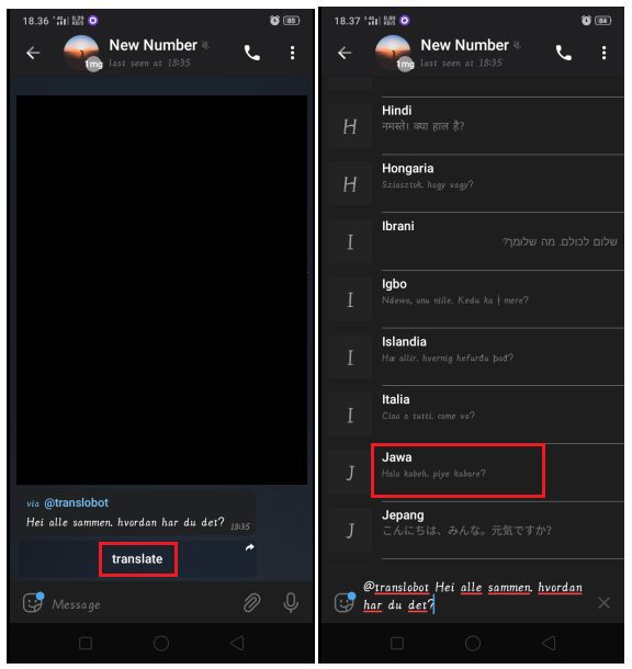 Cara Mudah Membuat Pesan Bahasa Asing di Telegram