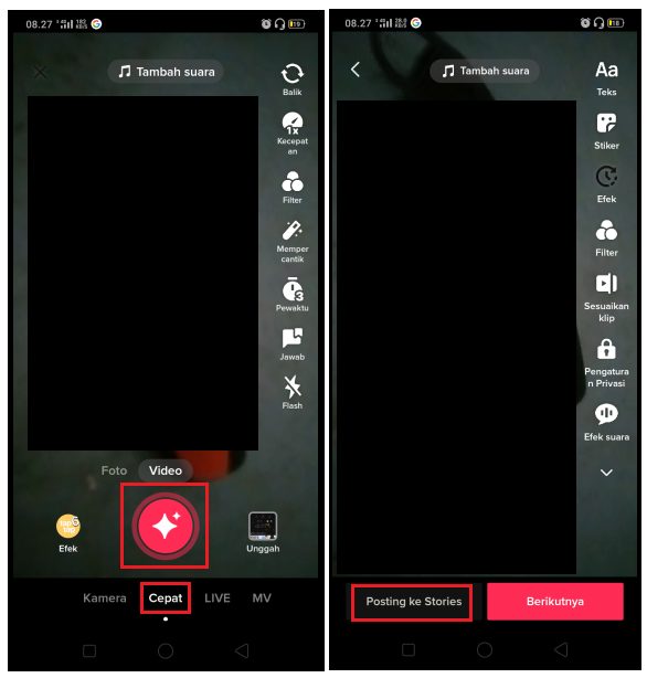 Cara Membuat Story di TikTok