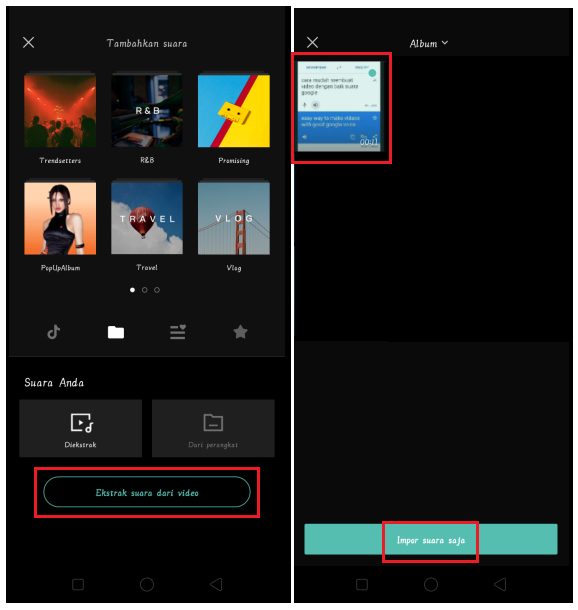Cara Mudah Membuat Video dengan Backsound Suara Google