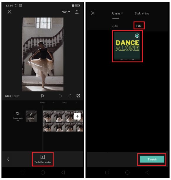 Cara Membuat Teks Dibelakang Objek di Video CapCut