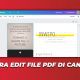 Cara Edit File Pdf di Canva