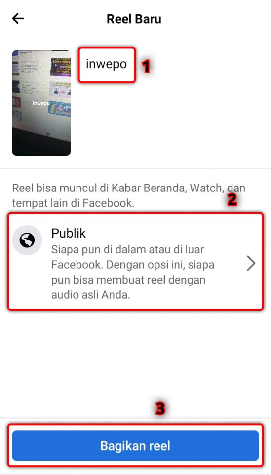Cara Membuat Reels Di Facebook