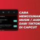 Cara Menggunakan Musik / Audio dari Tiktok di Capcut