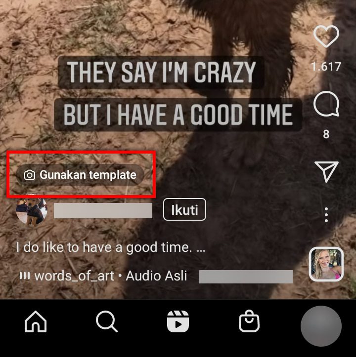 Cara Menggunakan Template Video Reels di Instagram