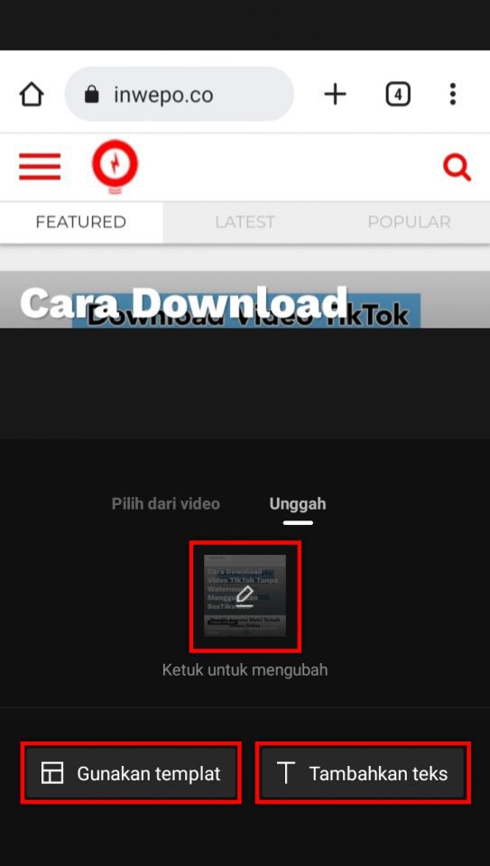Cara Mengubah Sampul Video di Capcut