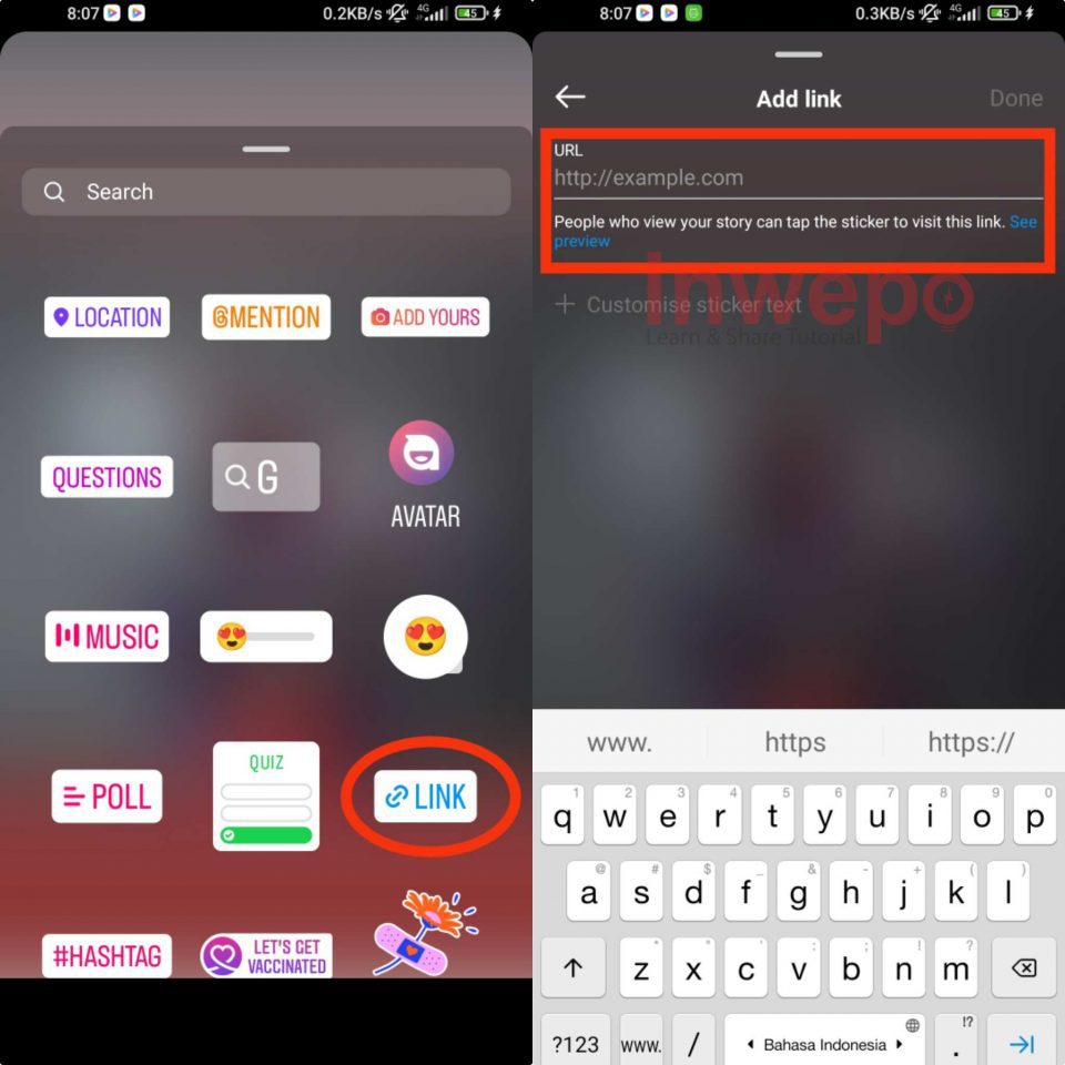 Cara Menggunakan Fitur Sticker Link di Instagram 2
