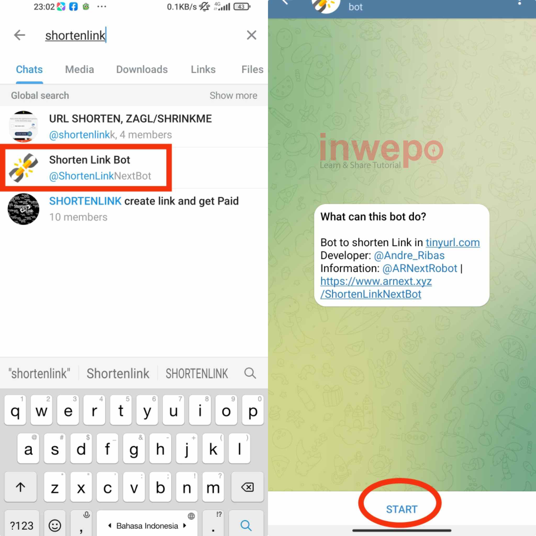 Cara Membuat Short Link dengan Telegram 3