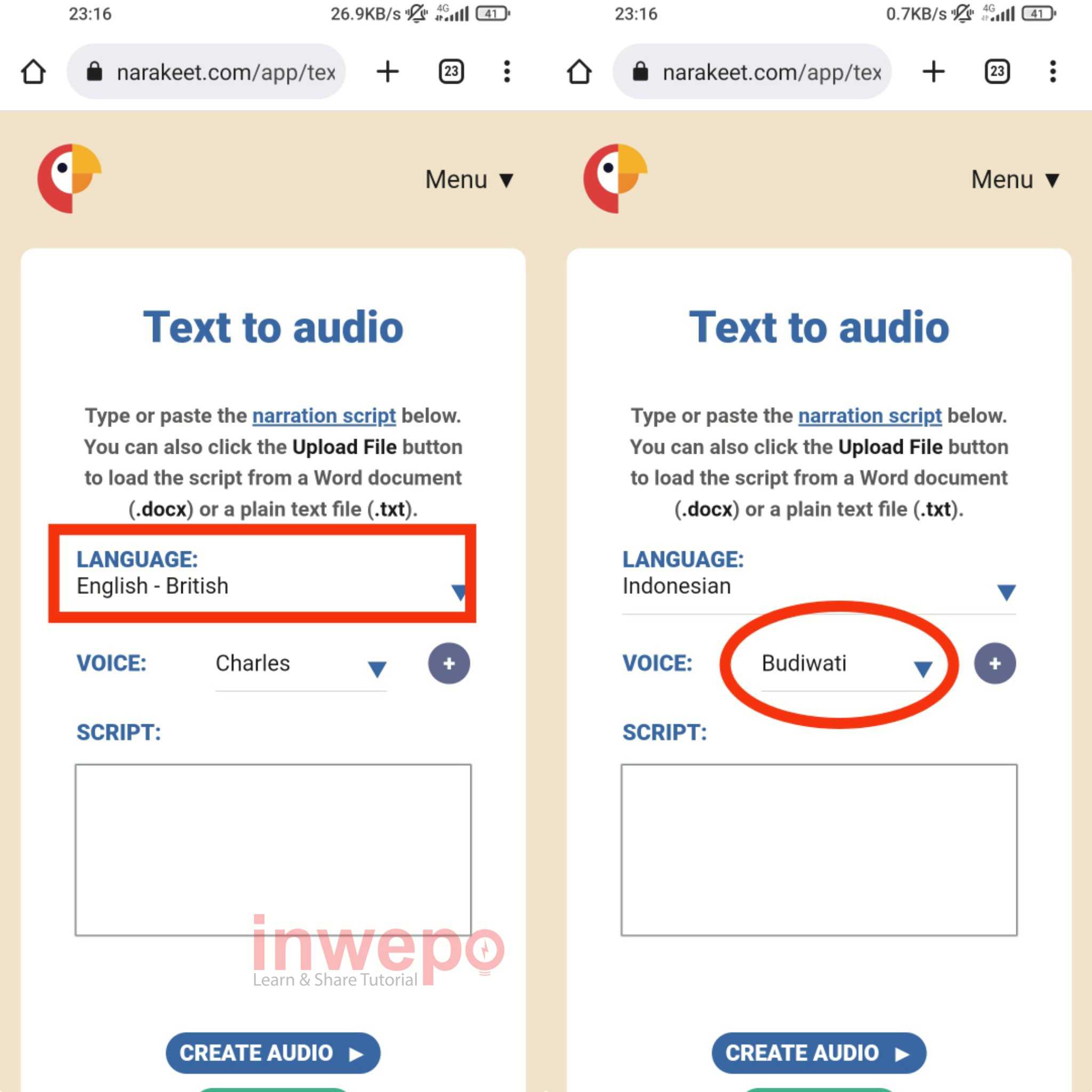 Cara Membuat Narasi Suara Otomatis dari Text 3