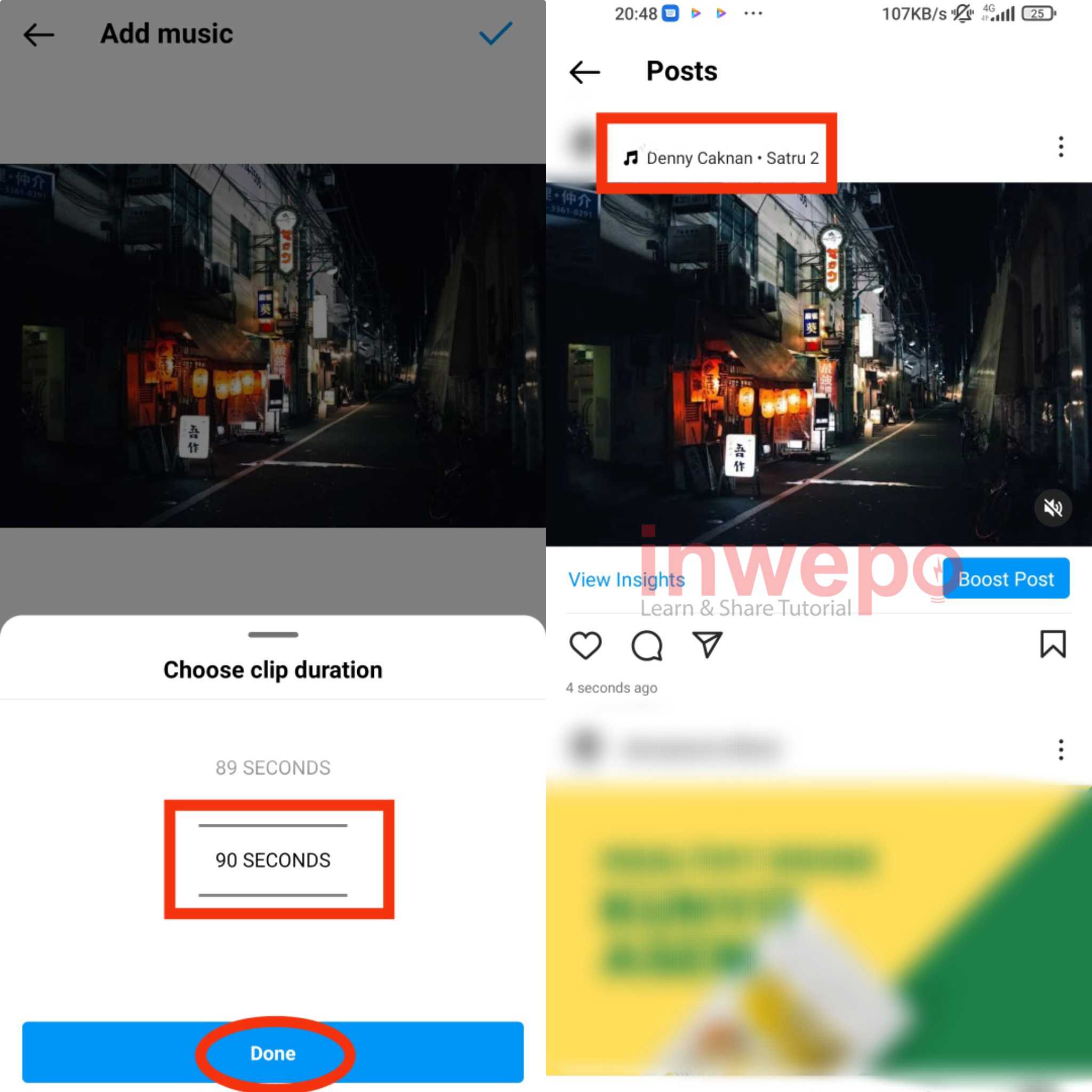 Cara Menambahkan Musik di Postingan Feed Instagram 4