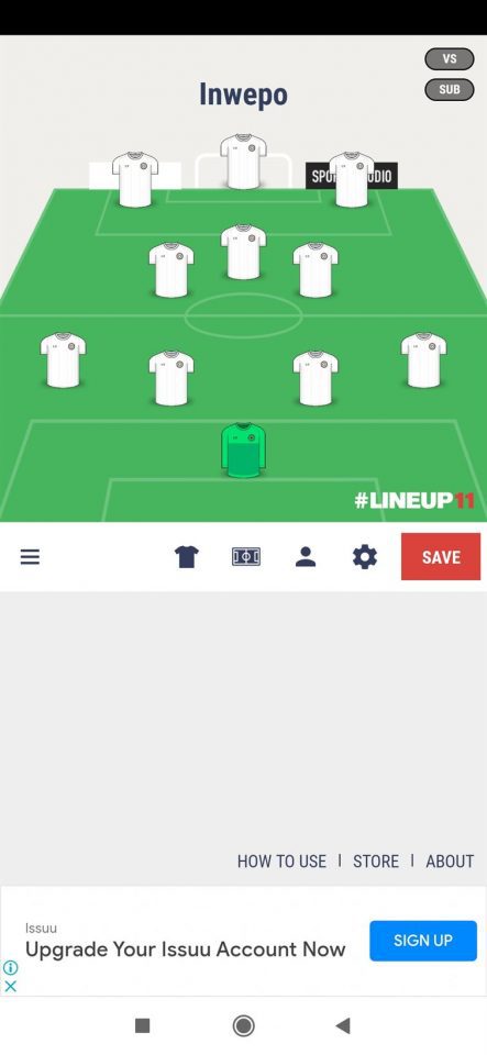 Cara Membuat Line Up Tim Kesebelasan Sepakbola Favorit 2