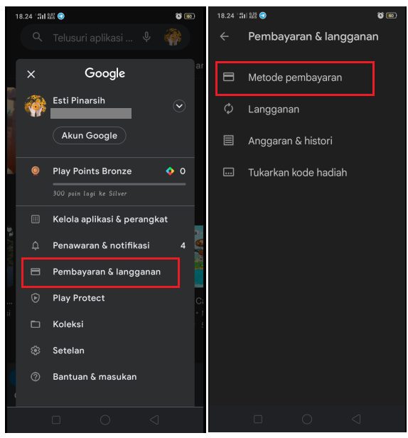 Cara Hapus Metode Pembayaran di Google Play Store 1
