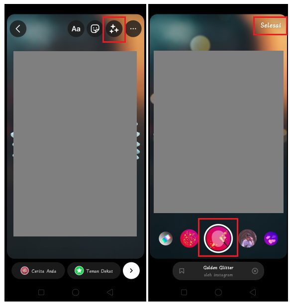 Cara Menggunakan Dua Filter dalam Satu Story Instagram 1