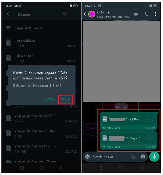Cara Mengirimkan File Besar Hingga 2GB di WhatsApp 2