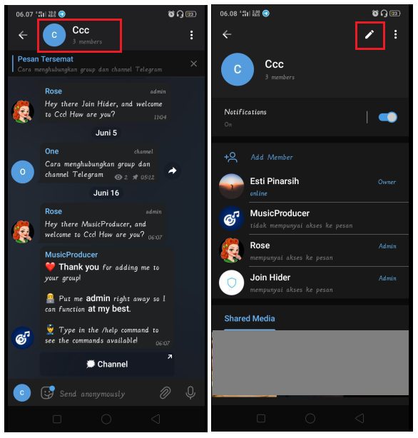 Cara Memutar Lagu di Voice Chat Group Telegram 3